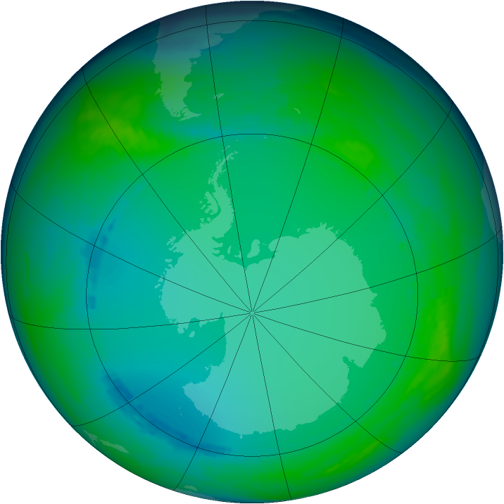 Ozone Map 1992-07-10